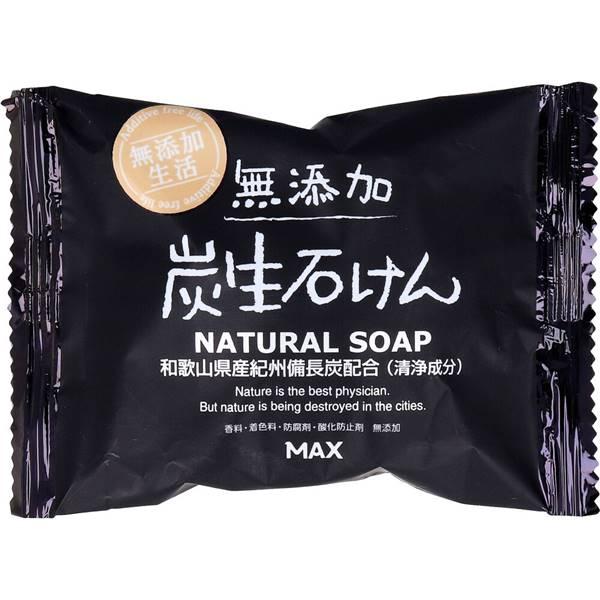 固形石鹸 無添加 炭生石けん 80g 和歌山県産 紀州備長炭配合