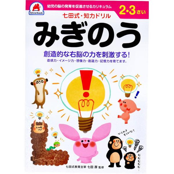 七田式 知力ドリル 2歳 3歳 みぎのう 幼児の脳 知育 発育促進カリキュラム
