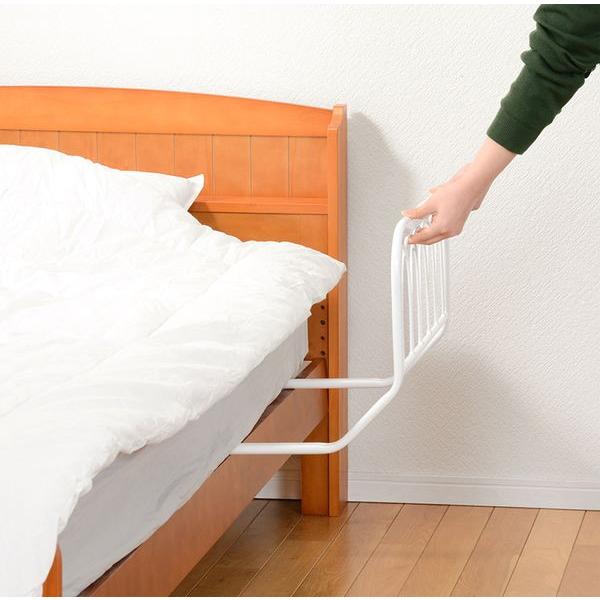 ベッドガード ベッドフェンス ベッド用柵 幅60cm 鉄製 おしゃれ サイドガード 転落防止 落下防止 Supersport Tn