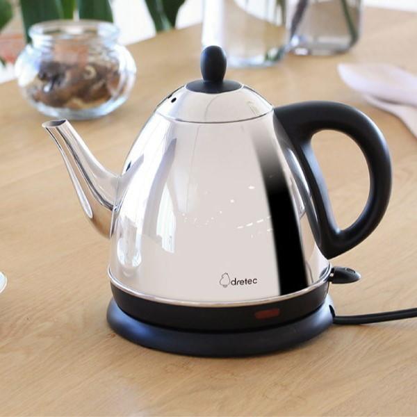 電気ケトル 電気ポット 0.8L おしゃれ ステンレス ドリテック 電気ケトル 電気ポット 0.8L おしゃれ ステンレス ドリテック