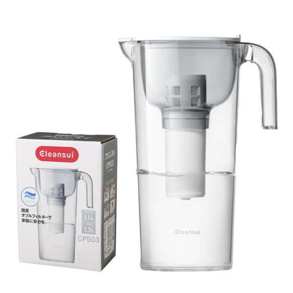 [Release date: July 1, 2023]■商品説明●国産ダブルフィルターでしっかり浄水・除菌を実現●お子様でも持ちやすい取っ手付きで、様々な場所に収納しやすいスマートサイズの中容量モデル●コンパクトな形状だから冷蔵庫のドアポ...
