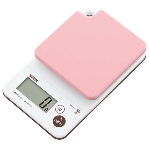 キッチンスケール 量り タニタ 防水 洗えるデジタルクッキンスケール 2kg ピンク