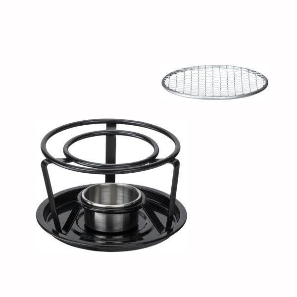 卓上スチールコンロセット 固形燃料 キャンドル用 卓上ウォーマー 網付き Ma カナエミナ 通販 Yahoo ショッピング