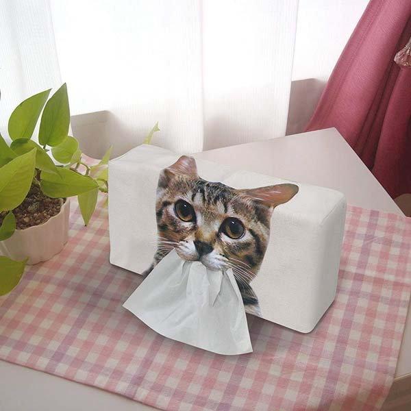 ティッシュケース ボックスティッシュカバー ティッシュホルダー 猫 ねこ キャット 動物 可愛い おしゃれ Ma Tissue Case2 カナエミナ 通販 Yahoo ショッピング