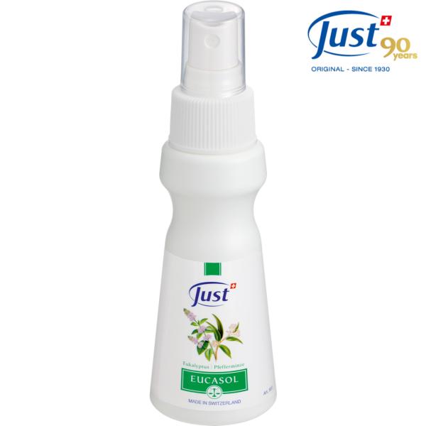JUST(ユースト) ユーカソル 75mL ナチュラル 除菌・消臭・アロマスプレー 無香料 天然成分 ユーカリ マスク 室内外空間 衣類 布製品 車両 密閉空間