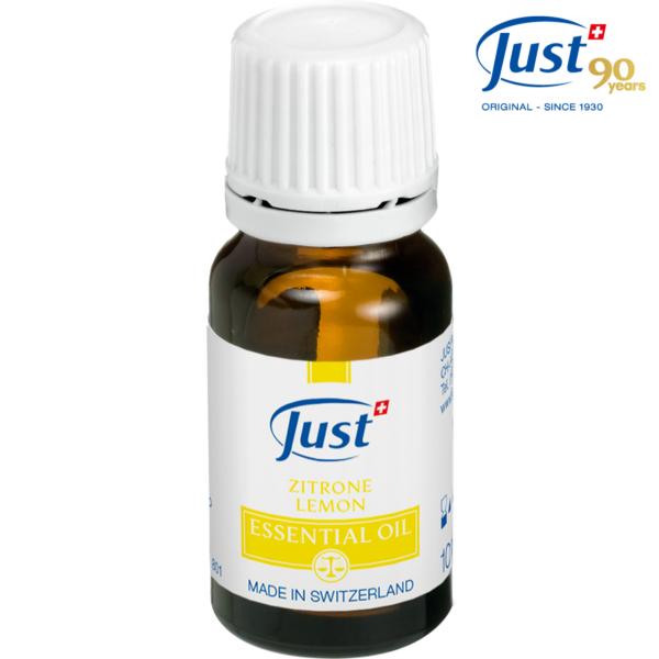 JUST(ユースト) レモンエッセンシャルオイル 10mL 肌に直接塗れるアロマオイル ナチュラル 直塗りオイル 天然成分 アロマテラピー 精油 マッサージ
