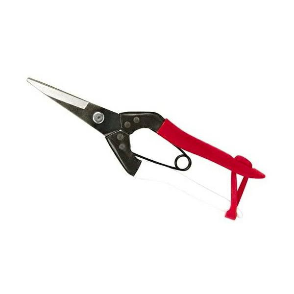 岡恒 芽切鋏 No.304 全長190mm 刃長45mm 重量110g グリップ:紅白 芽