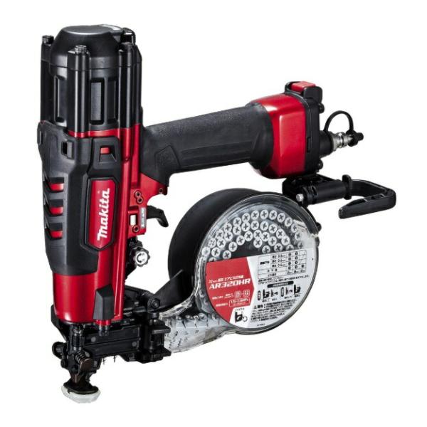 マキタ（makita） 32mm 高圧エアビス打ち機 AR320HR 赤 装てん本数100 