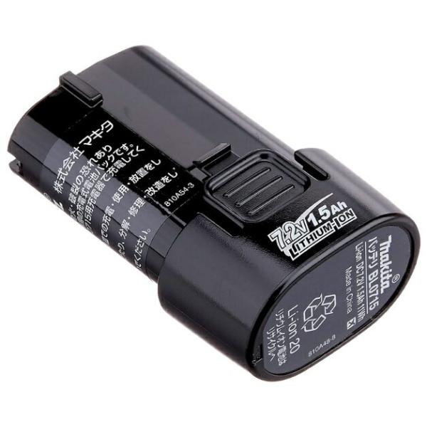 マキタ makita7.2V 差込み式リチウムイオンバッテリ BL0715 A-61254 新・7.2Vバッテリー採用■仕様・電圧:7.2V・容量:1.5Ah・商品重量:140g・バッテリータイプ:リチウムイオン88381473507