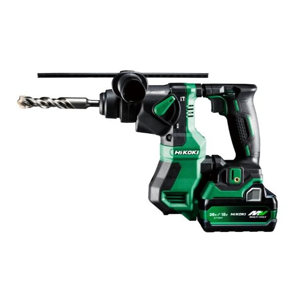 南12条店 日立 HiKOKI 18V 16mm コードレス ロータリハンマドリル DH18DSL+充電器+バッテリ2個セット HiKOKI コードレスロータリハンマドリル DH18DPA(2XPZ) バッテリ