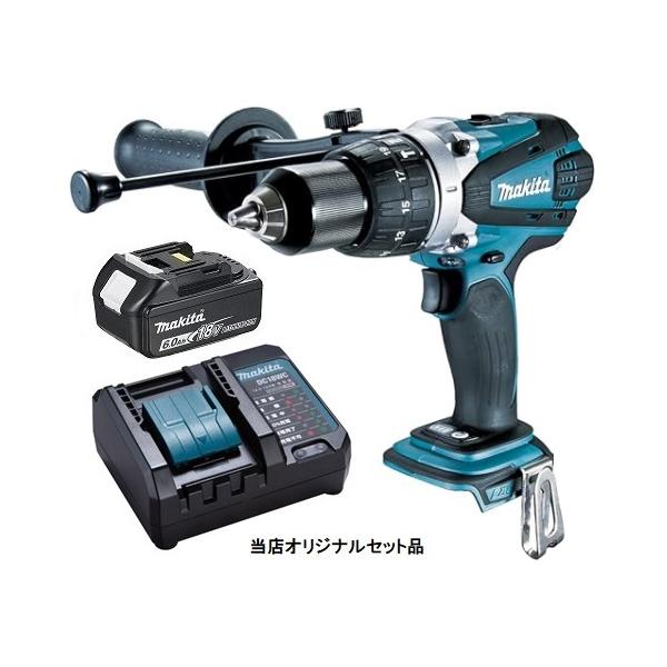 マキタ 充電式震動ドライバドリル HP458DZ+バッテリBL1860B+充電器