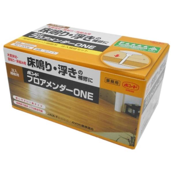 コニシ KONOSHIボンド フロアメンダーONE 500ml品番#05941木質床材・直貼り・床組み用■用途・木質床材・床組み部の浮き・床鳴り（キシミ）防止と補修・床組み部の強度回復に■特長・色調：ホワイト・使いやすい１液タイプ・床を解体...