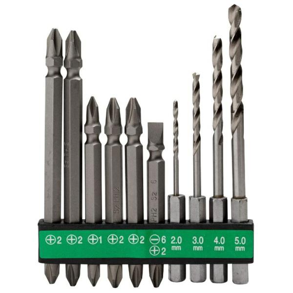 HiKOKI ビットセット (10本) 0040-1000 六角二面幅6.35mm 00401000 ハイコーキ 日立 ネコポス可 在庫