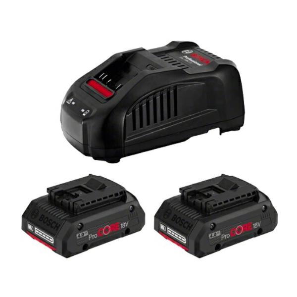 特価 ボッシュ 18V4.0Ahバッテリー+充電器セット ProCORE18V4S2 バッテリx2個+充電器のセット BOSCH 在庫