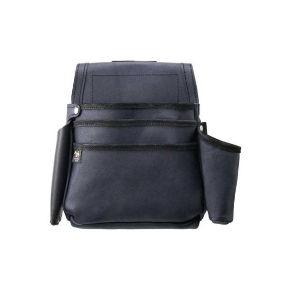 ふくろ倶楽部 SZ-835-3DB 朱雀 剛-GOU 五型三段釘袋 ダークブルー のみ