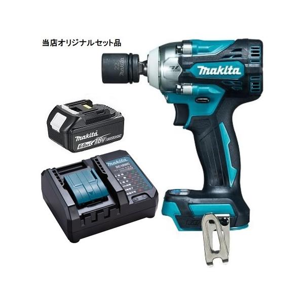 マキタ 充電式インパクトレンチ TW300DZ+バッテリBL1860B+充電器DC18WC付 18V対応 makita 当店オリジナルセット品 在庫