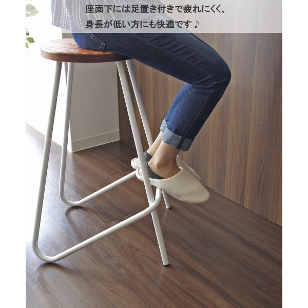 バーチェア ブラック 木製 おしゃれ 北欧 椅子 チェア 天然木