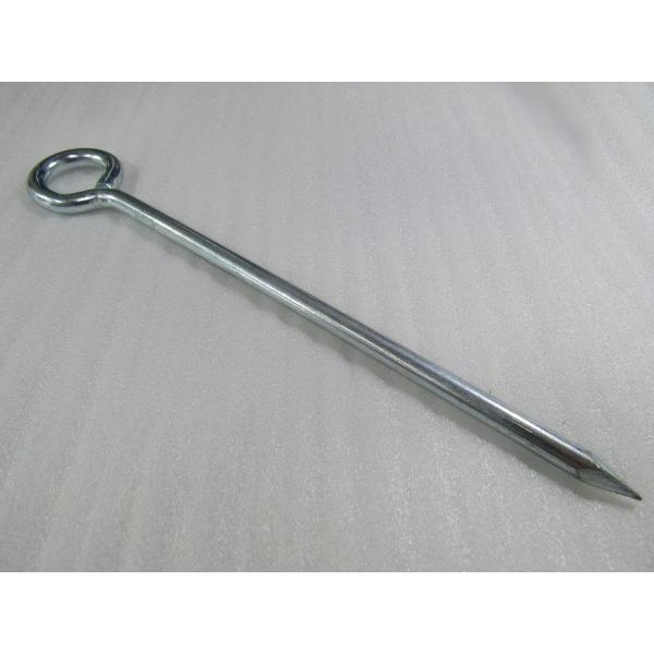 ロープ止め釘　Φ８×２５０ブルーシート・ロープ・テント・タープ・園芸・防草シートなどに