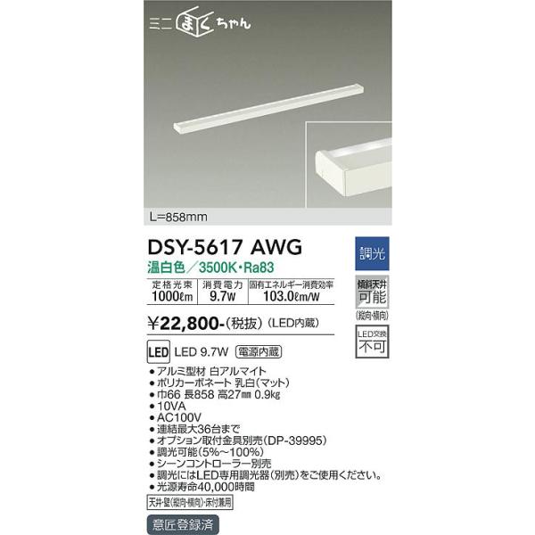 大光電機 大光電機 DSY-5617AWG LED間接照明 Σ : 住設建材カナモ