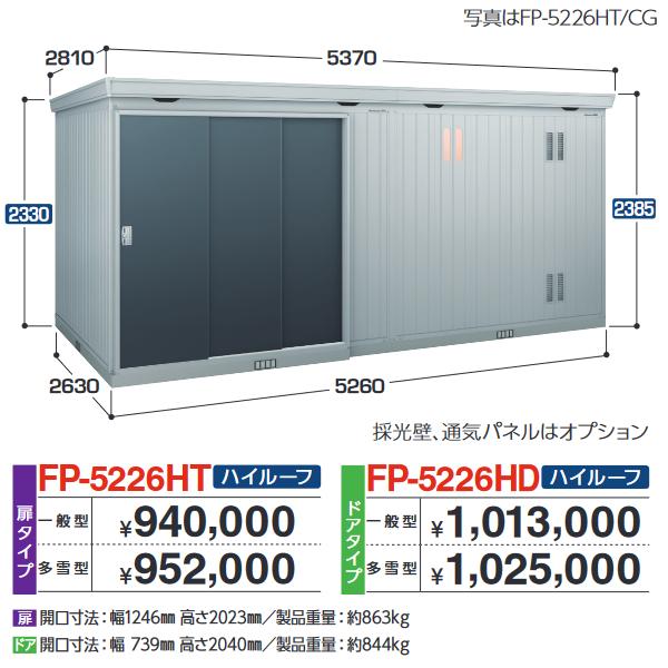 アイビーストッカー イナバ物置 FP-5226HT FORTA+ フォルタプラス 断熱 