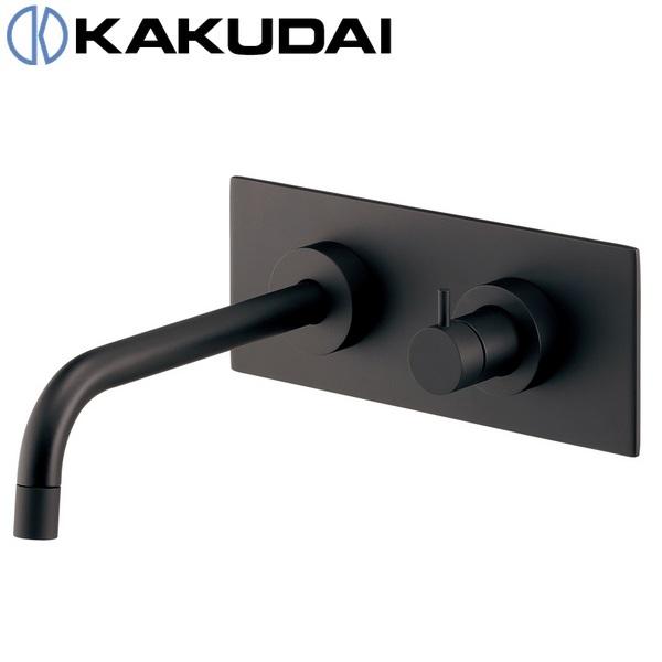 カクダイ KAKUDAI 壁付水栓 マットブラック