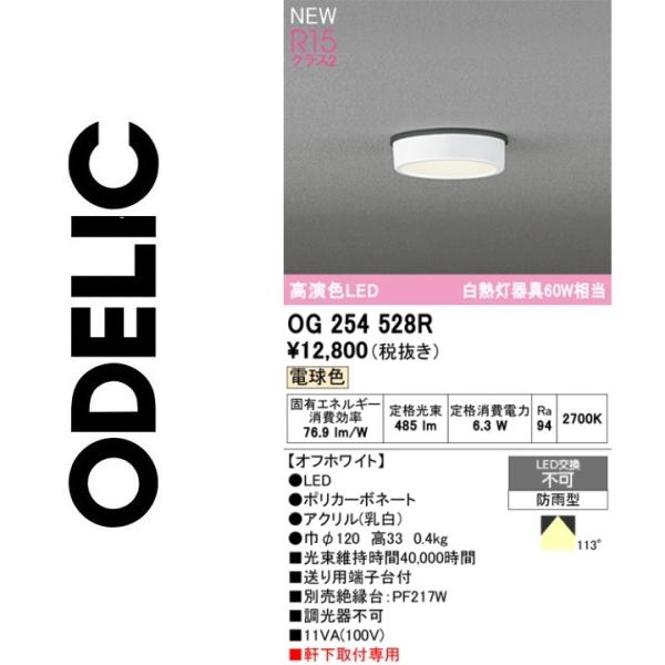 新品未使用 ODELIC（オーデリック） OG254528R LEDポーチライト Σ : 住設建材