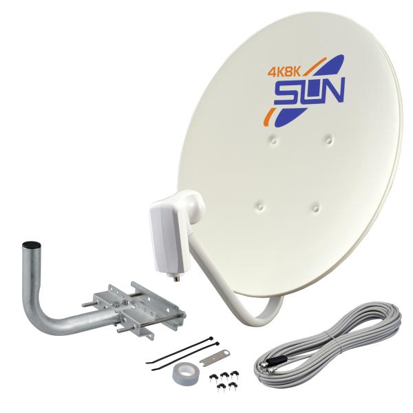 SUN(電子) CBD-K045 サン電子 CBD-K045-S BS・110度CSアンテナセット 45cm型【4K8K対応】 Σ