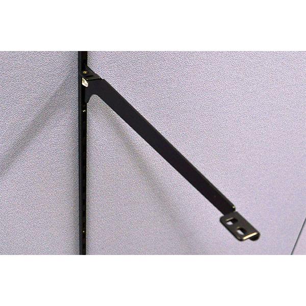 ロイヤル 木棚用ブラケット R-032W/R-033Wセット 100mm ブラック