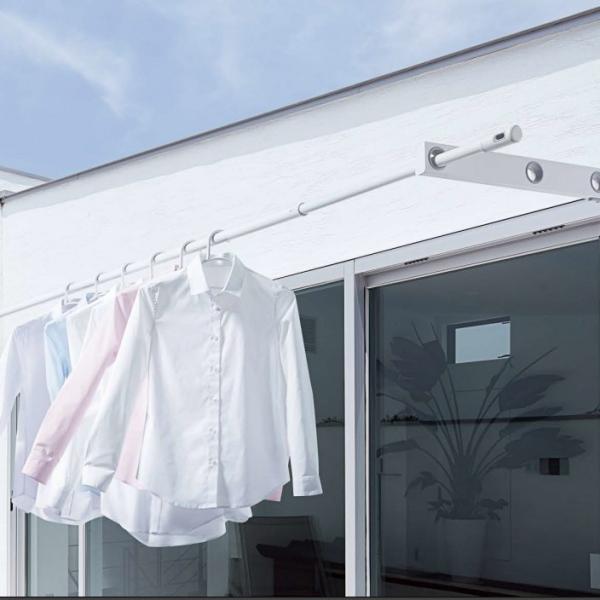 NASTA ナスタ KSNRP00317PGR ランドリーポール ホワイトxグレー 屋内専用 伸縮物干竿 Nasta Laundry Pole KSNRP00317PGR3,696