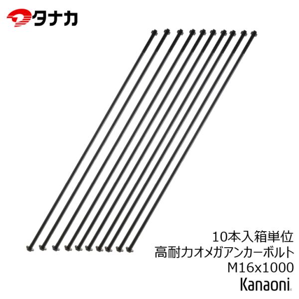 タナカ AF6H8400 高耐力オメガアンカーボルト M16x1000 10本入り 箱単位