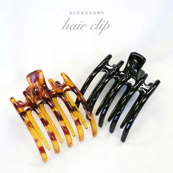 ヘアーアクセサリー ヘアクリップ コーム型バンス べっ甲 ブラック ヘアーバンス レディース Con Imedia Net