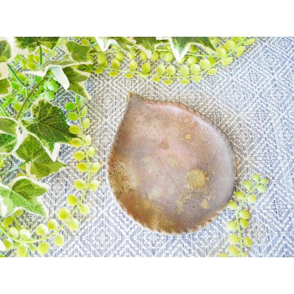 菓子皿(木の葉)/津軽金山焼 金山焼 陶器 お皿 和菓子 木の葉 洋菓子 笹