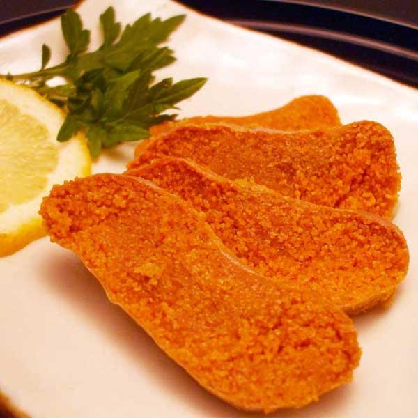 【商品について】加賀では、古く江戸時代から沿岸でとれた鰯、にしん、ふぐ等を非常食として米糠や酒粕に樽漬する風習があり、風味の良いことから代々の加賀藩主に珍重されていました。猛毒と言われるふぐの卵巣を、じっくりと塩漬けして毒抜きし、更に三年以...