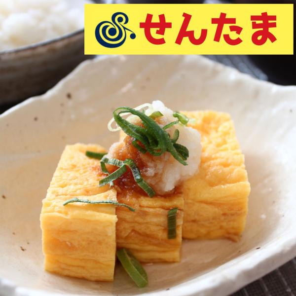 【商品について】新鮮な鶏卵のコクに、出汁のうま味と砂糖の甘さで、絶妙なバランスに仕上げた厚焼玉子です。かつお、さば、むろあじ、昆布の出汁を使用しています。甘めの味付なので、おかずとしてはもちろん、巻き寿司の具などにも使える厚焼玉子です。焼き...