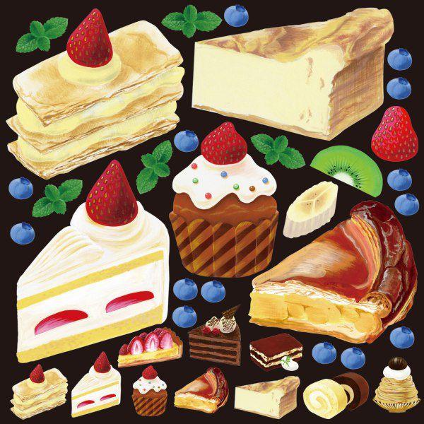 シール チーズケーキ ミルフィーユ 装飾 デコレーション チョークアート 窓 黒板 看板 ステッカー 最低購入数量3枚 Tsn 看板ショップ 通販 Yahoo ショッピング