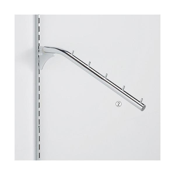 スリット用オプションフェイスアウトブラケット 傾斜5連掛け L36.7cm 傾斜角度:25° (1本) / kp38-651-95-2