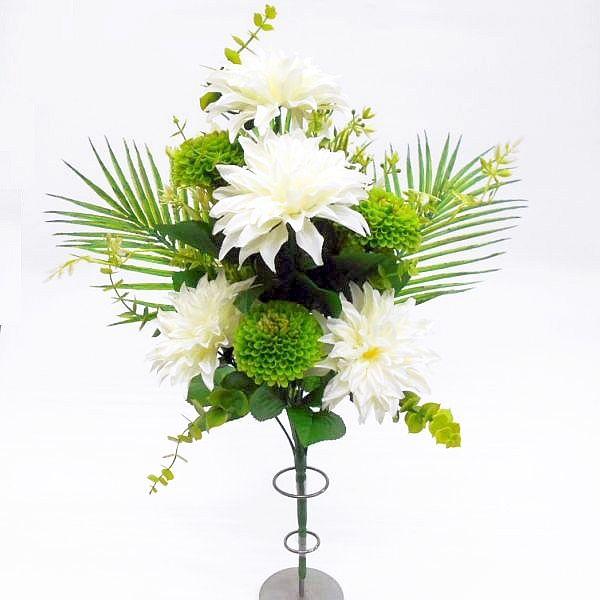 造花 仏花】造花 仏花・盆花 白 47cm（仏壇 お墓 お供え花 供花