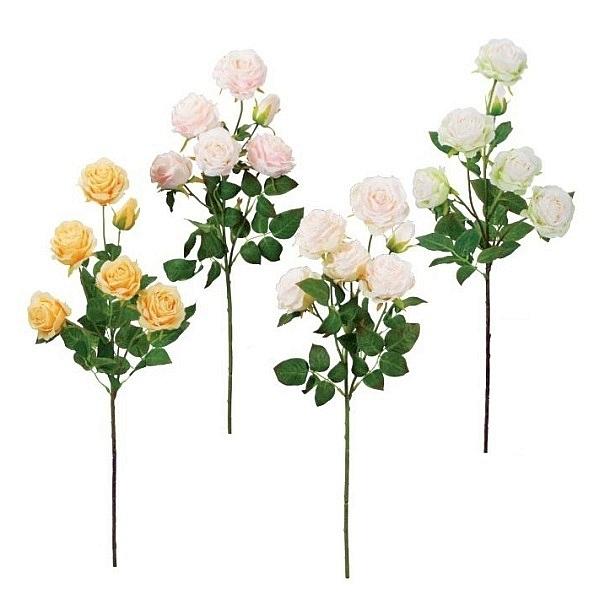 【造花 バラ】ミルフィーユローズ 5輪（造花 薔薇・ばら・ローズ）