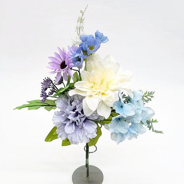 【造花 仏花】造花仏花・盆花 36cm パステルカラー（仏壇 お墓 お供え花 供花）