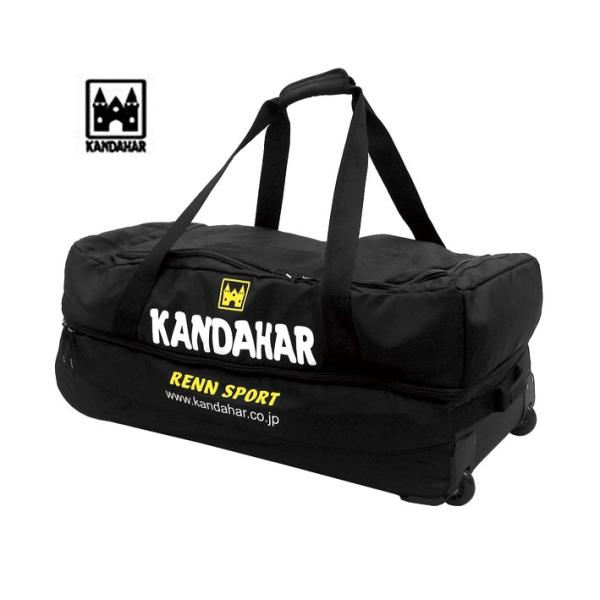 KANDAHAR×SWIX オリジナル ローラー付　バッグ　ブラック KANDAHAR×SWIX オリジナル ローラーバッグ : カンダハー ヤフー店