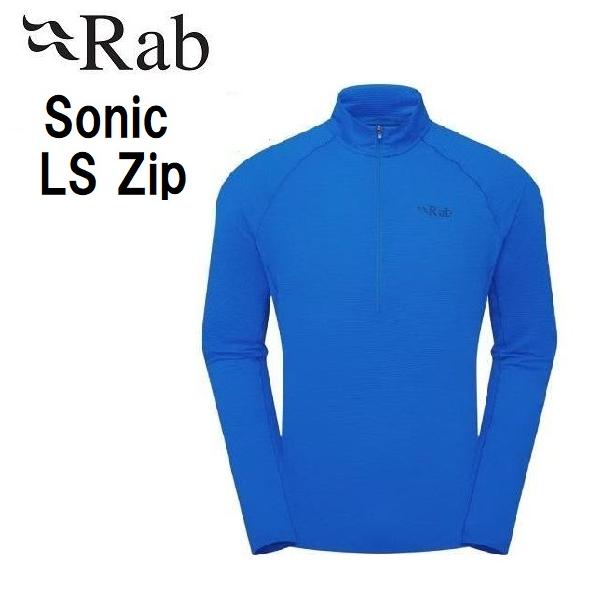 Rab（ラブ） Sonic LS Zip 登山 メンズ ベースレイヤー ランニング