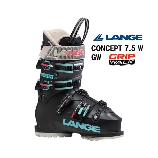 スキーブーツ LANGE ラング 7W 約25cm グリーン×ブラック LANGE（ラング） 26 LANGE CONCEPT 7.5 W GW スキーブーツ ゲレンデ