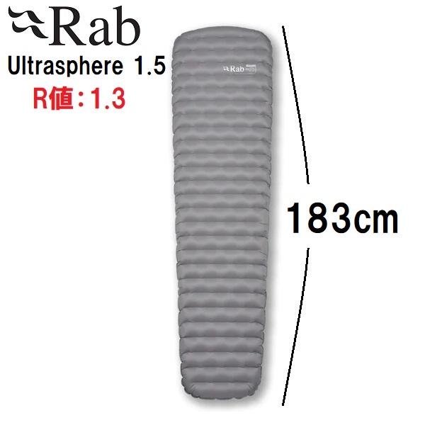 Rab（ラブ） Ultrasphere 1.5 登山 軽量 スリープマット レギュラー