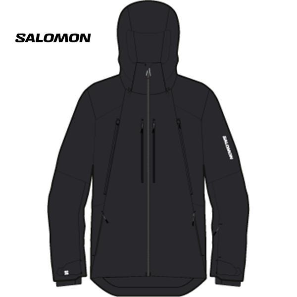 Salomon スキーウェア 黒 サスペンダー付き SALOMON（サロモン） スキーウェア スキーパンツ レディース パンツ