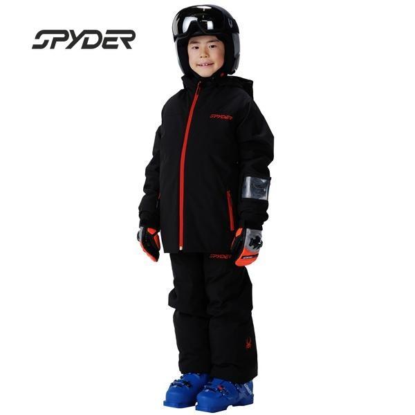 新品未使用 Spyder キッズ スノーウェア 6　110 120 子供 黒 27 SPYDER スパイダー JUNIOR SUIT BG06K001 BLK ジュニアスキーウエア