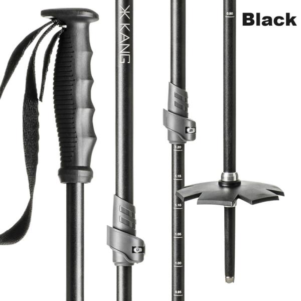 KANG カング TELESCOPIC 3PP 山スキー ポール ストック 伸縮 6色