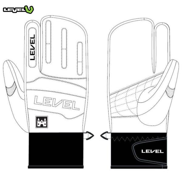 カンダハー×LEVEL カンダハーxレベル ORIGINAL 3-FINGER JP WH スキー