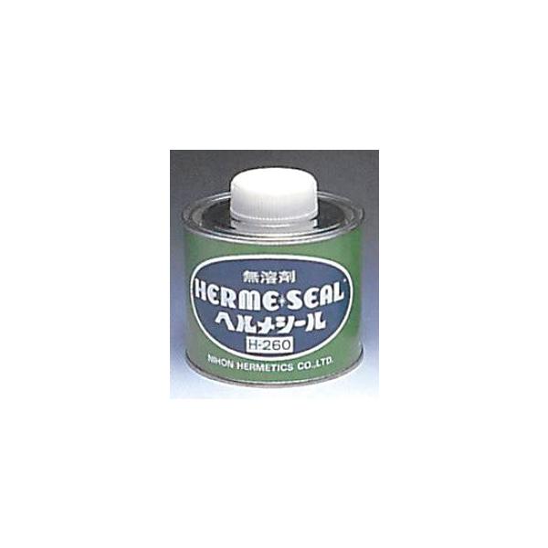 日本ヘルメチックス ヘルメシール H-260 500g ハケ缶入 (灰色) 多目的配管用シール剤