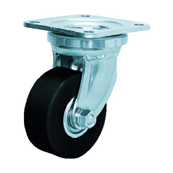 シシク　低床超重荷重用キャスター　１００径　ユニクロメッキ　ＭＣＭＯ車輪