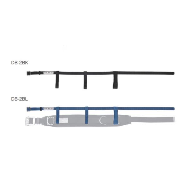 ワークポジショニング用器具の胴ベルトを3本の吊りベルトに通して吊り下げ、ベルトのズレ落ちを防止商品特長●柱上用安全帯の胴ベルトを3本のつりベルトに通して吊り下げ、安全帯のズレ落ちを防止●材質：ナイロンベルト●色：ブラック●サイズ：幅25×長...
